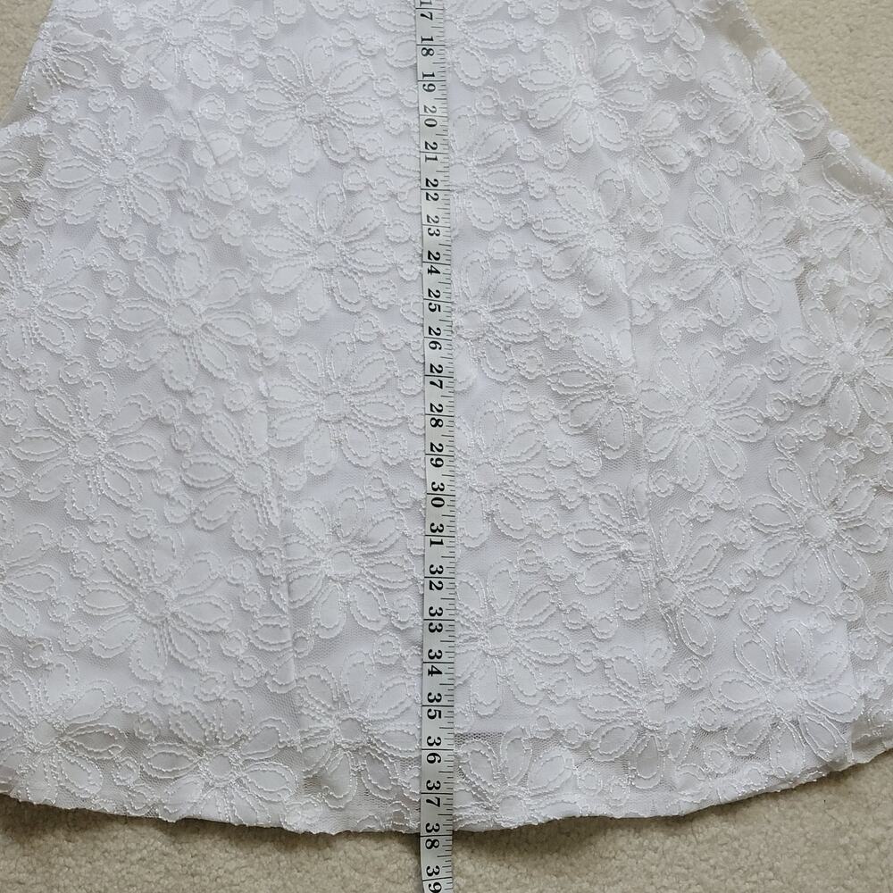 EUC Rabbit Rabbit Rabbit Designs 14 Dress Pullover Fit & Flare Lace Lined - Picture 13 of 16